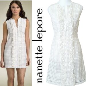 Nanette Lepore Alice ivory Sleeveless‎  dress Size 4